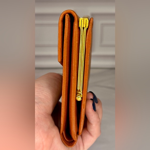 MCM Vintage Visetos Kisslock Wallet | Brown & Gold | Authentic - Picture 4 of 10